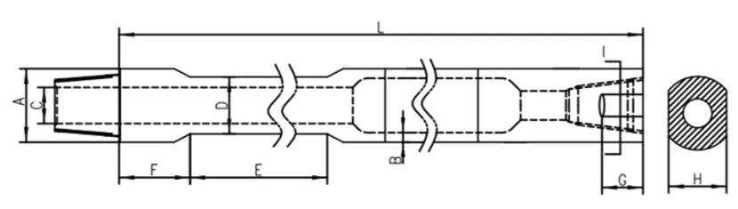 Большая длинная плоская буровая штанга-4